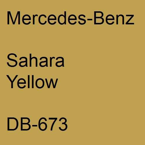 Mercedes-Benz, Sahara Yellow, DB-673.